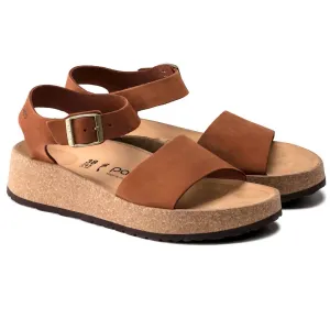 Women's Glenda Leather Sandal In Nubuck Pecan
