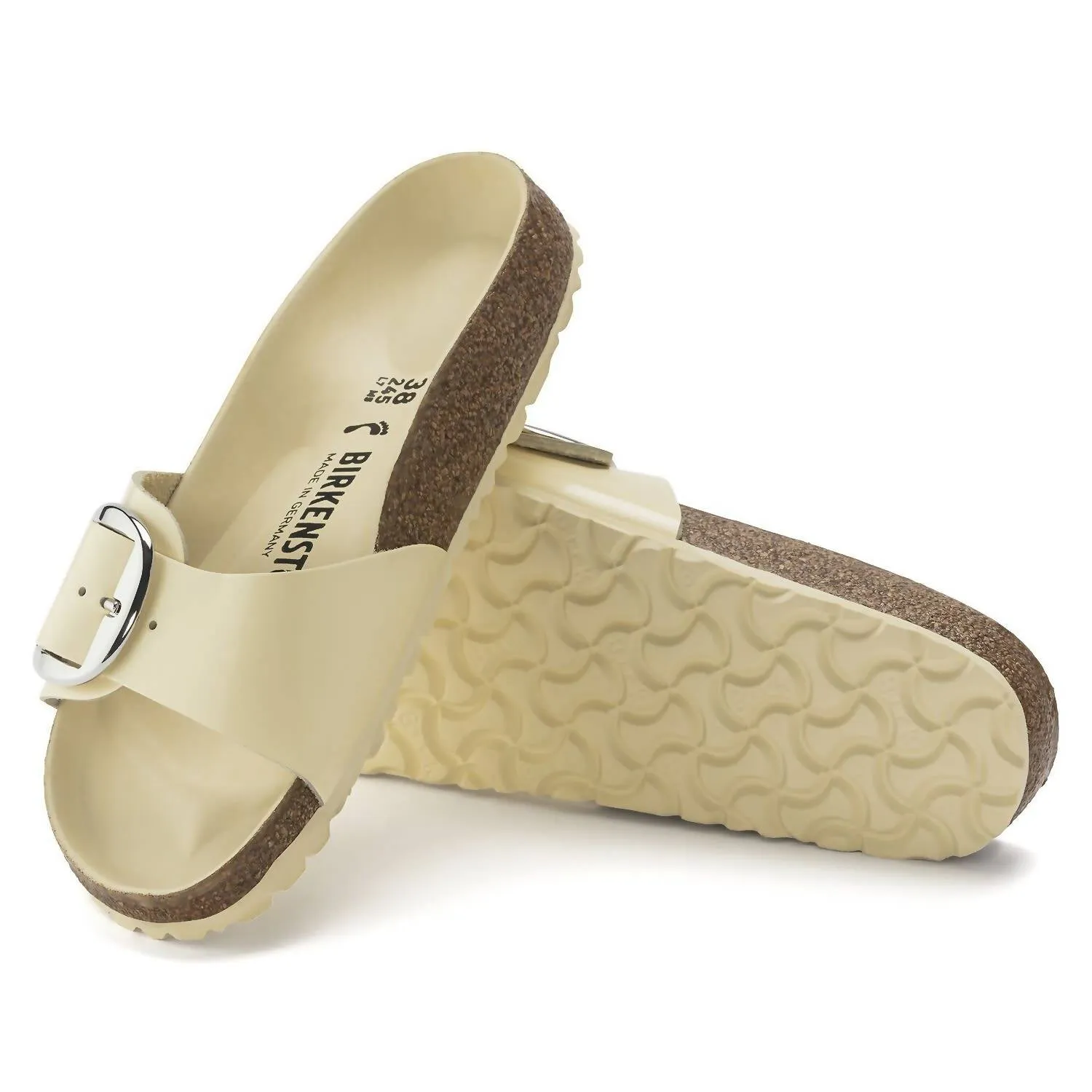 Women's Madrid Big Buckle Sandal In High Shine Butter