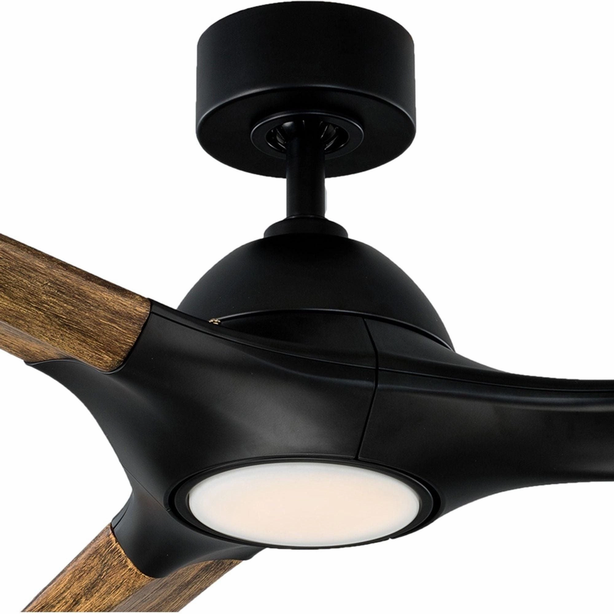 Woody Indoor/Outdoor 3-Blade 60" Smart Ceiling Fan with LED Light Kit