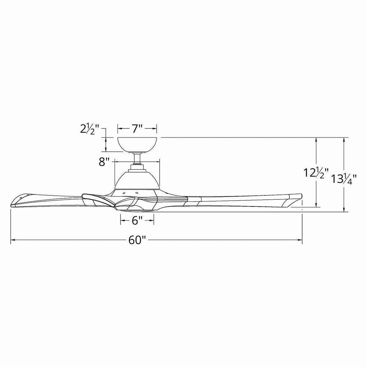 Woody Indoor/Outdoor 3-Blade 60" Smart Ceiling Fan with LED Light Kit