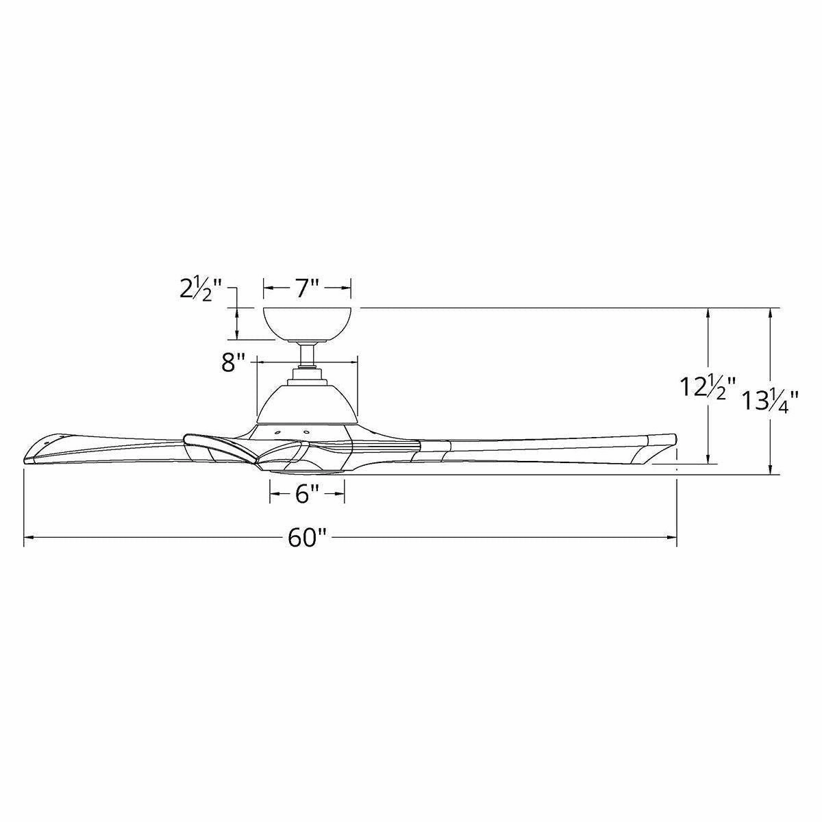 Woody Indoor/Outdoor 3-Blade 60" Smart Ceiling Fan with LED Light Kit