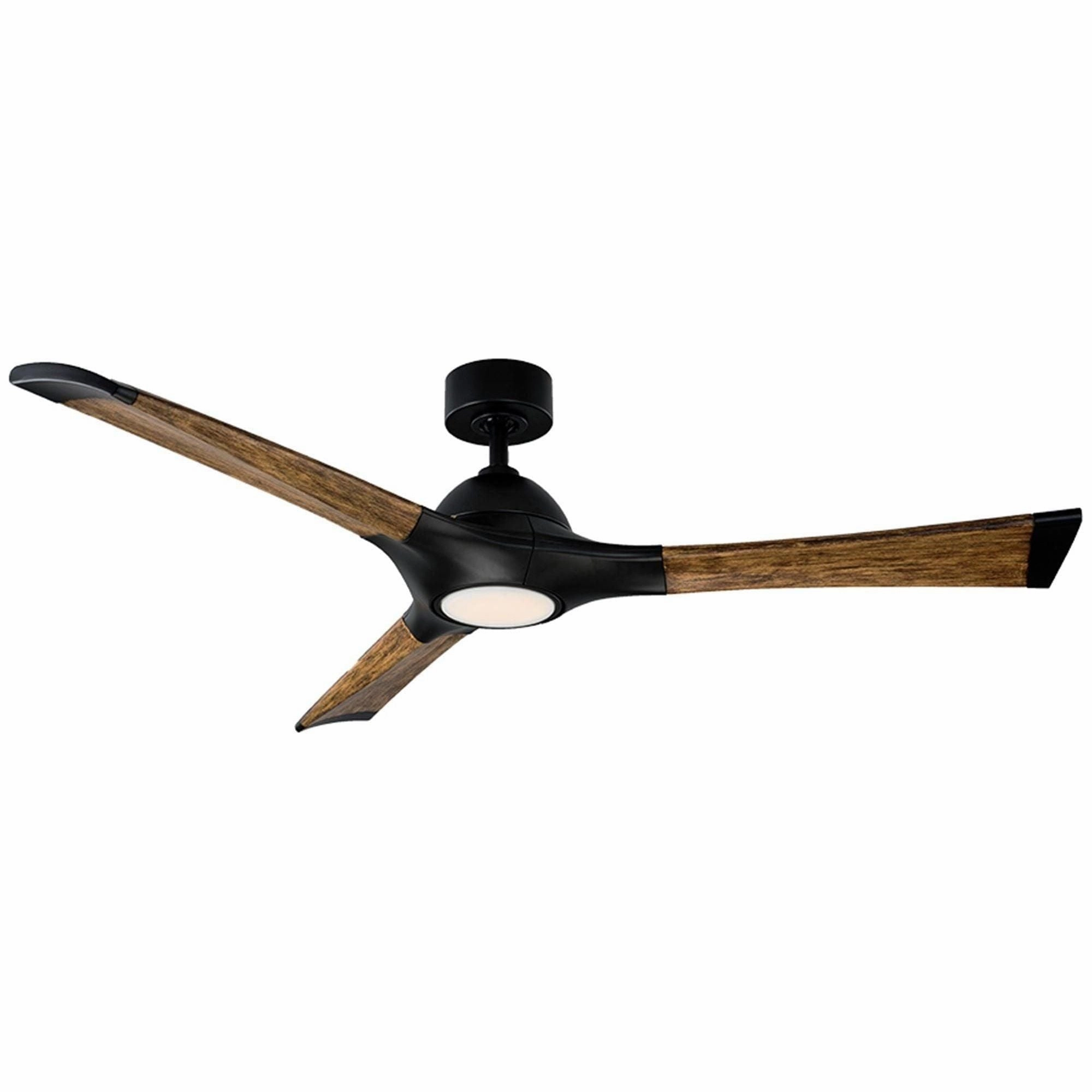 Woody Indoor/Outdoor 3-Blade 60" Smart Ceiling Fan with LED Light Kit