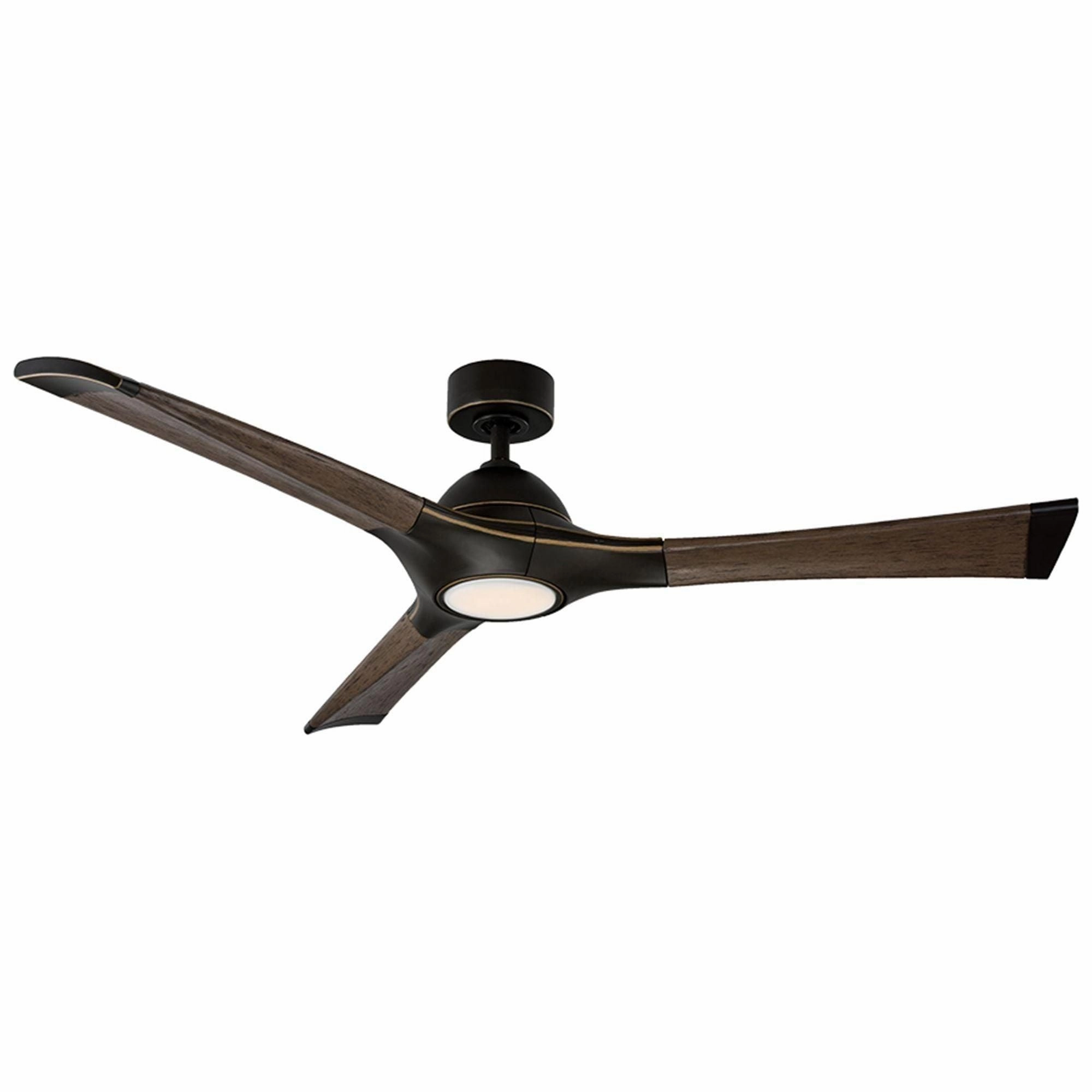 Woody Indoor/Outdoor 3-Blade 60" Smart Ceiling Fan with LED Light Kit