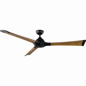 Woody Indoor/Outdoor 3-Blade 72" Smart Ceiling Fan with LED Light Kit smart ceiling fans with voice control