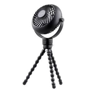 WOOZOO 3.5" Cordless Portable Personal Fan with Flexible Tripod Stand, 10-Hour Runtime usb powered desktop fan for office desk