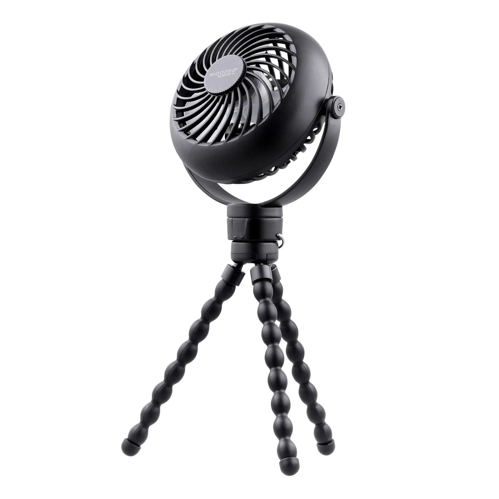 WOOZOO 3.5" Cordless Portable Personal Fan with Flexible Tripod Stand, 10-Hour Runtime usb powered desktop fan for office desk