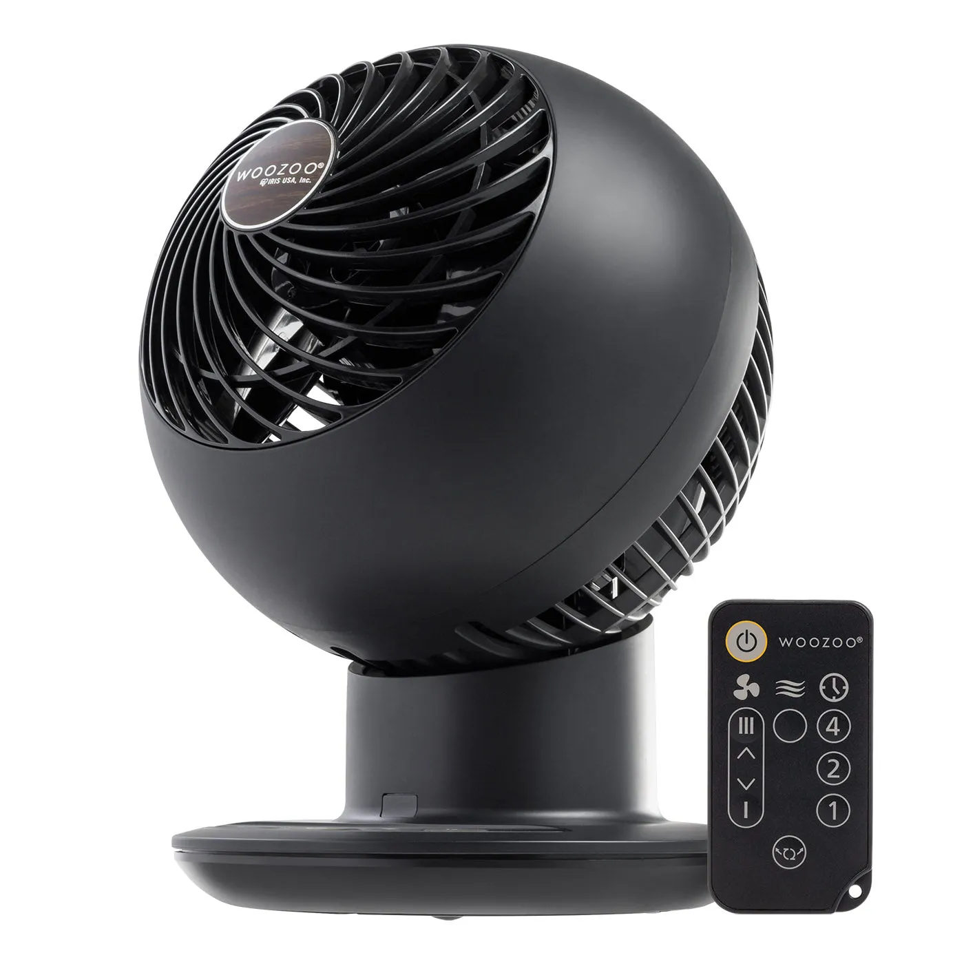 WOOZOO Globe Fan Medium - Horizontal Oscillation, Vertical Tilt, Remote usb powered desktop fan for office desk