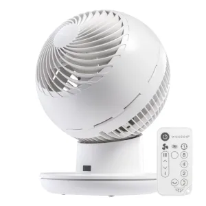 WOOZOO Globe Fan - Multi Oscillation, Powerful & Quiet DC Motor, Remote usb powered desktop fan for office desk