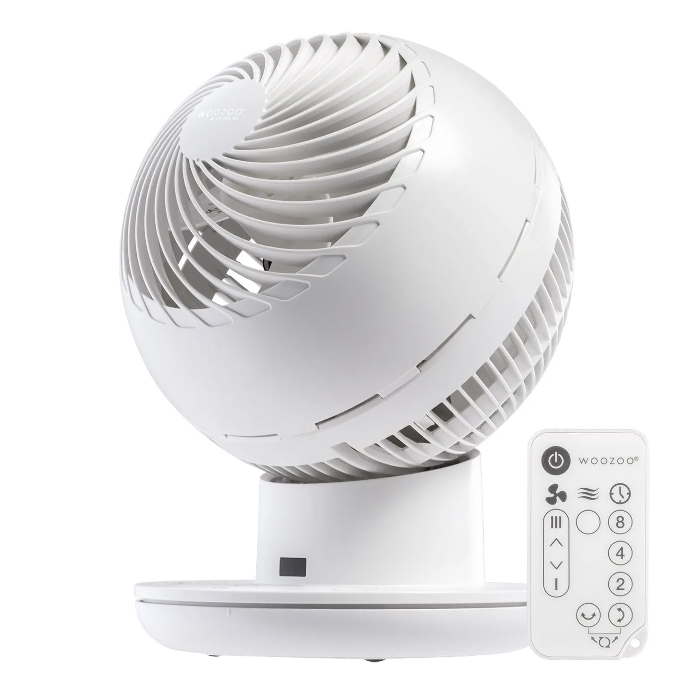 WOOZOO Globe Fan - Multi Oscillation, Powerful & Quiet DC Motor, Remote usb powered desktop fan for office desk
