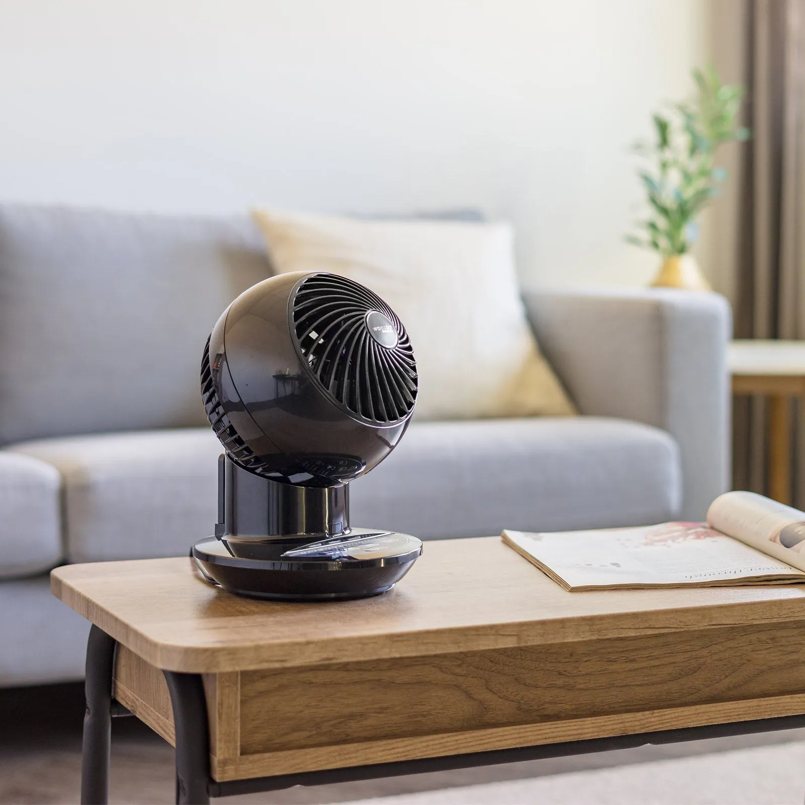 WOOZOO Globe Fan Small - Horizontal Oscillation, Vertical Tilt, Remote