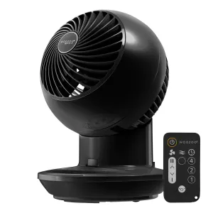 WOOZOO Globe Fan Small - Horizontal Oscillation, Vertical Tilt, Remote usb powered desktop fan for office desk