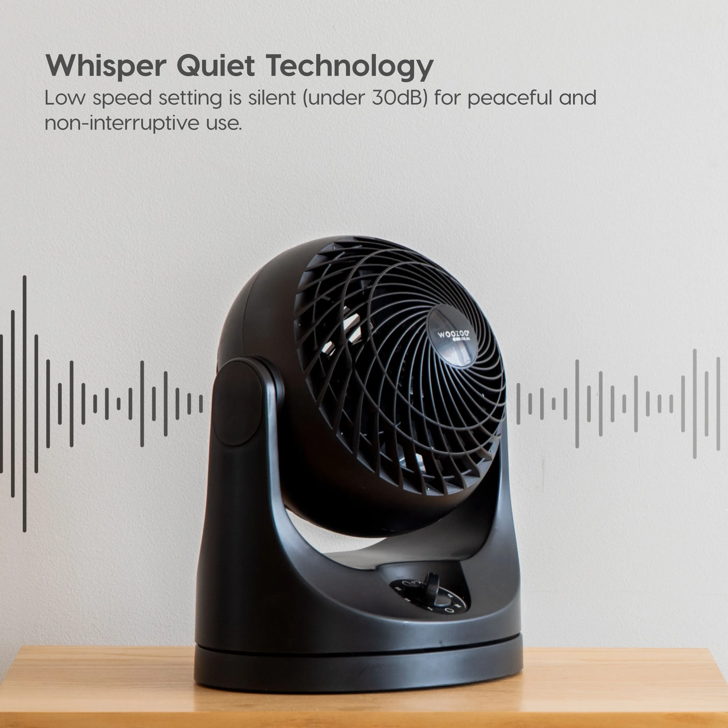 WOOZOO Macaron Fan Large - Horizontal-Oscillation, Vertical Tilt