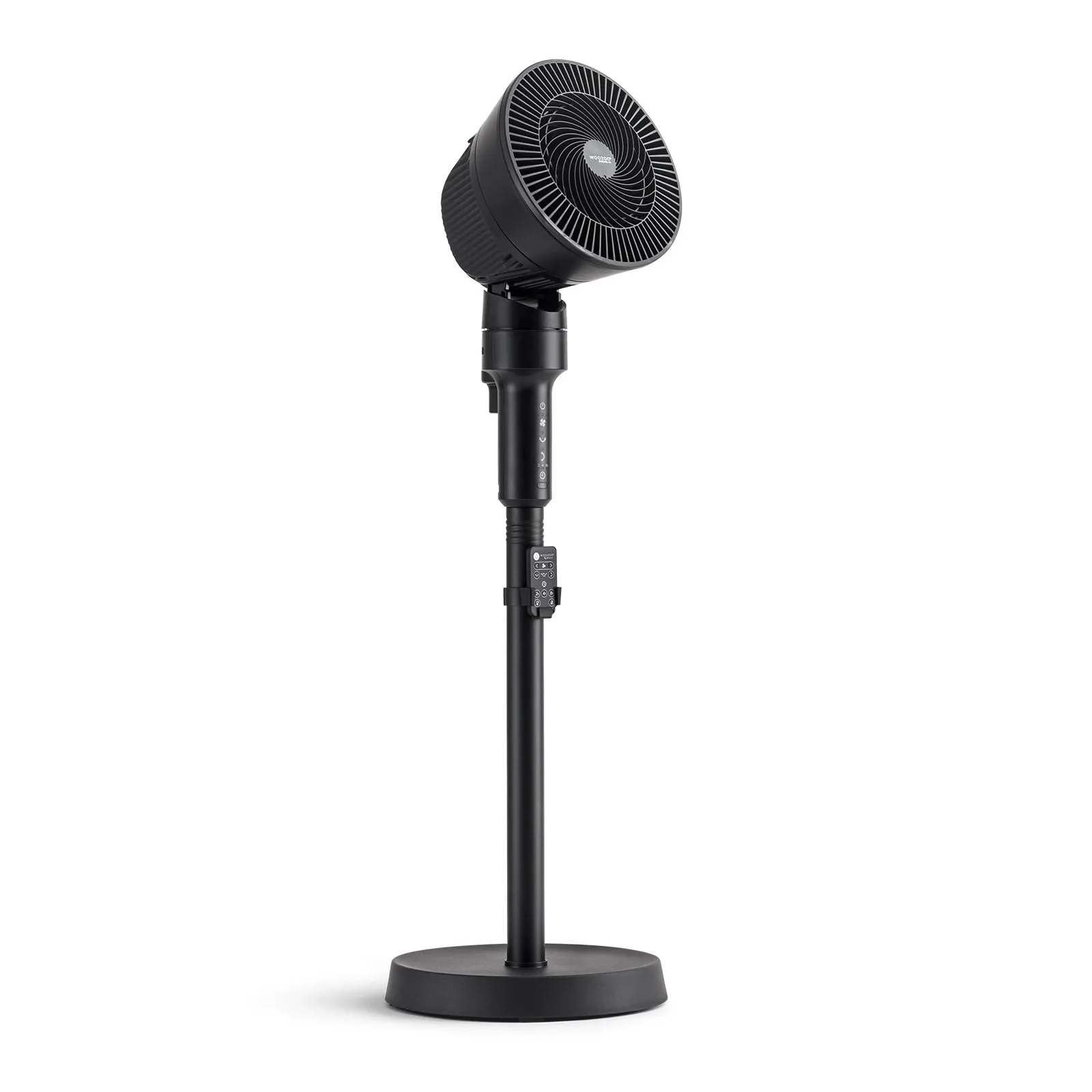 WOOZOO Pedestal Standing Fan with 5.9" 3-Wing Blade usb powered desktop fan for office desk