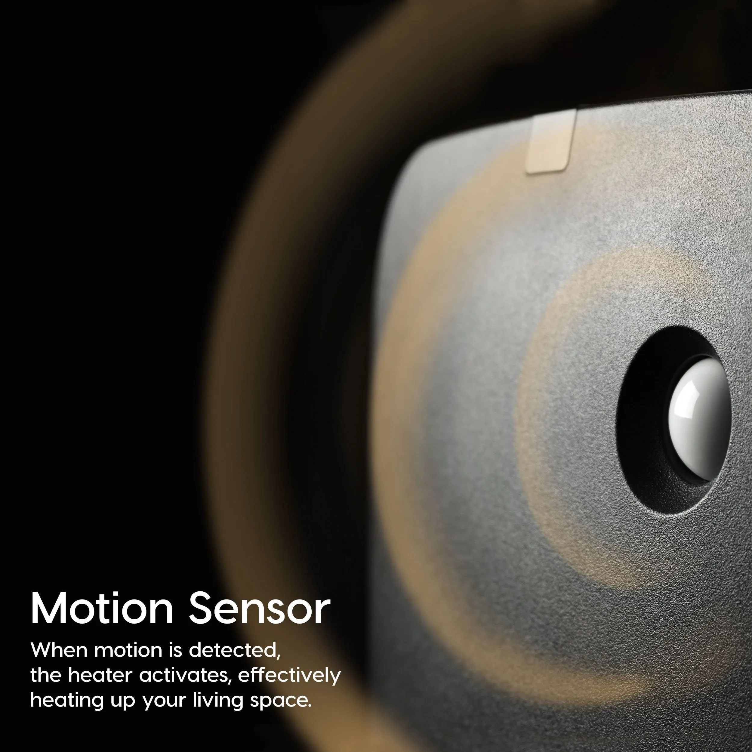 WOOZOO Portable Electric Space Heater - Oscillation, Motion Sensor