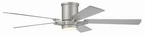 Wyatt 52"Ceiling Fan Painted Nickel space-saving huggers with modern style