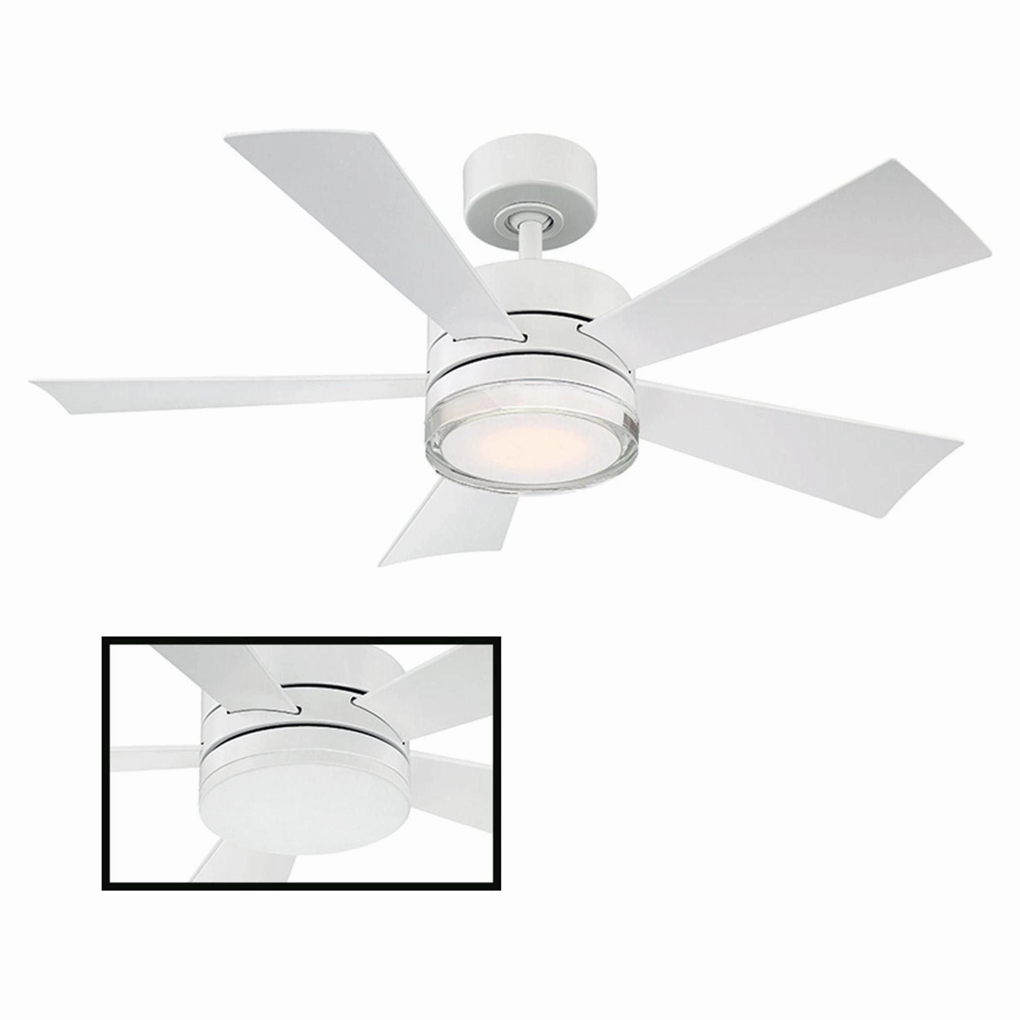 Wynd Indoor/Outdoor 5-Blade 42" Smart Ceiling Fan with LED Light Kit and Remote Control