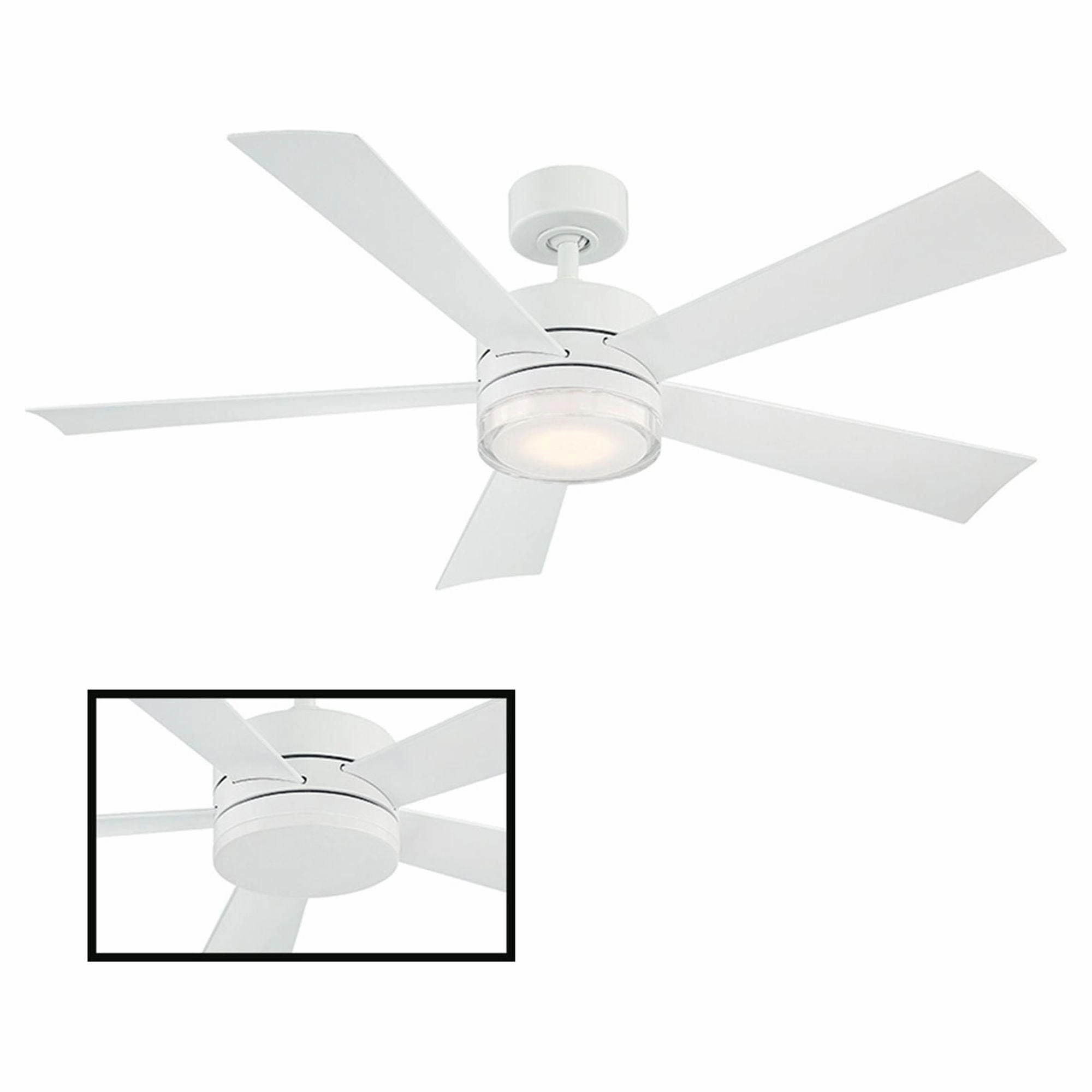 Wynd Indoor/Outdoor 5-Blade 52" Smart Ceiling Fan with LED Light Kit and Remote Control