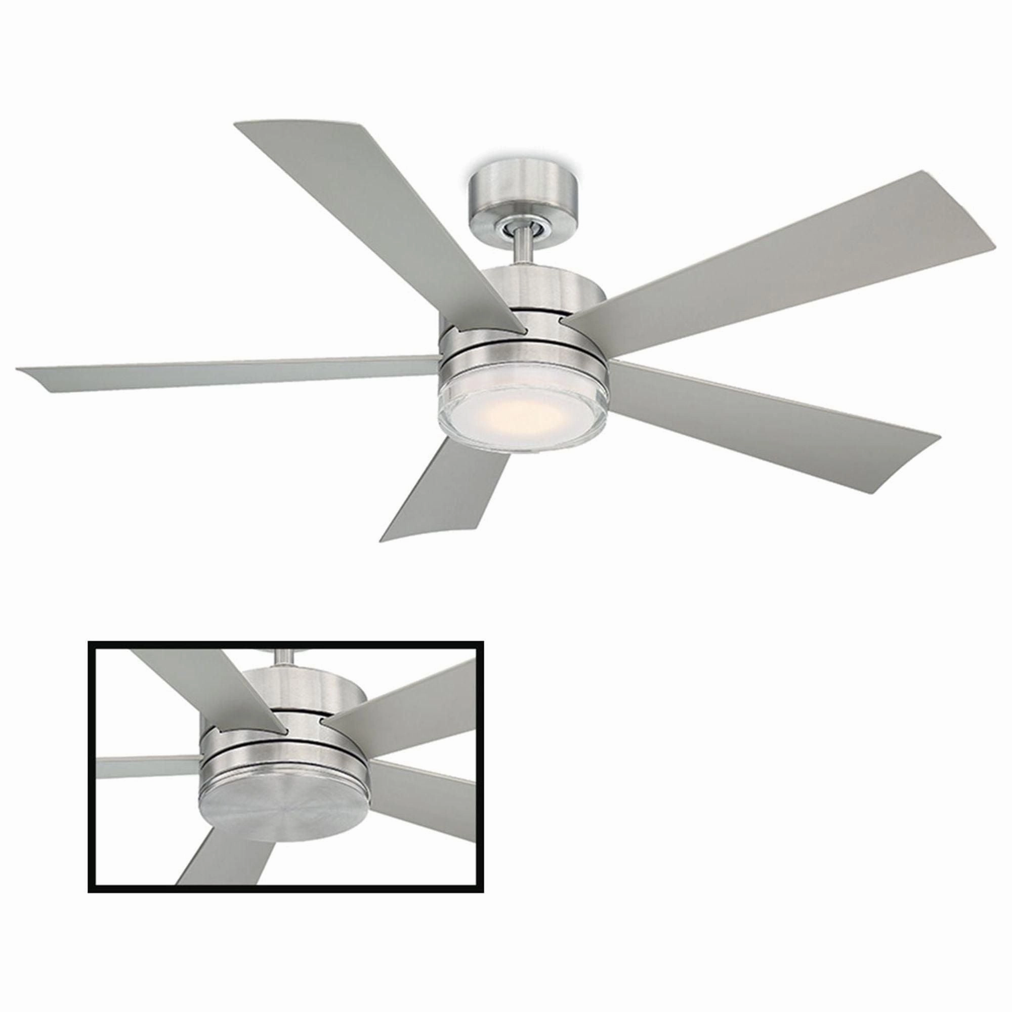 Wynd Indoor/Outdoor 5-Blade 52" Smart Ceiling Fan with LED Light Kit and Remote Control