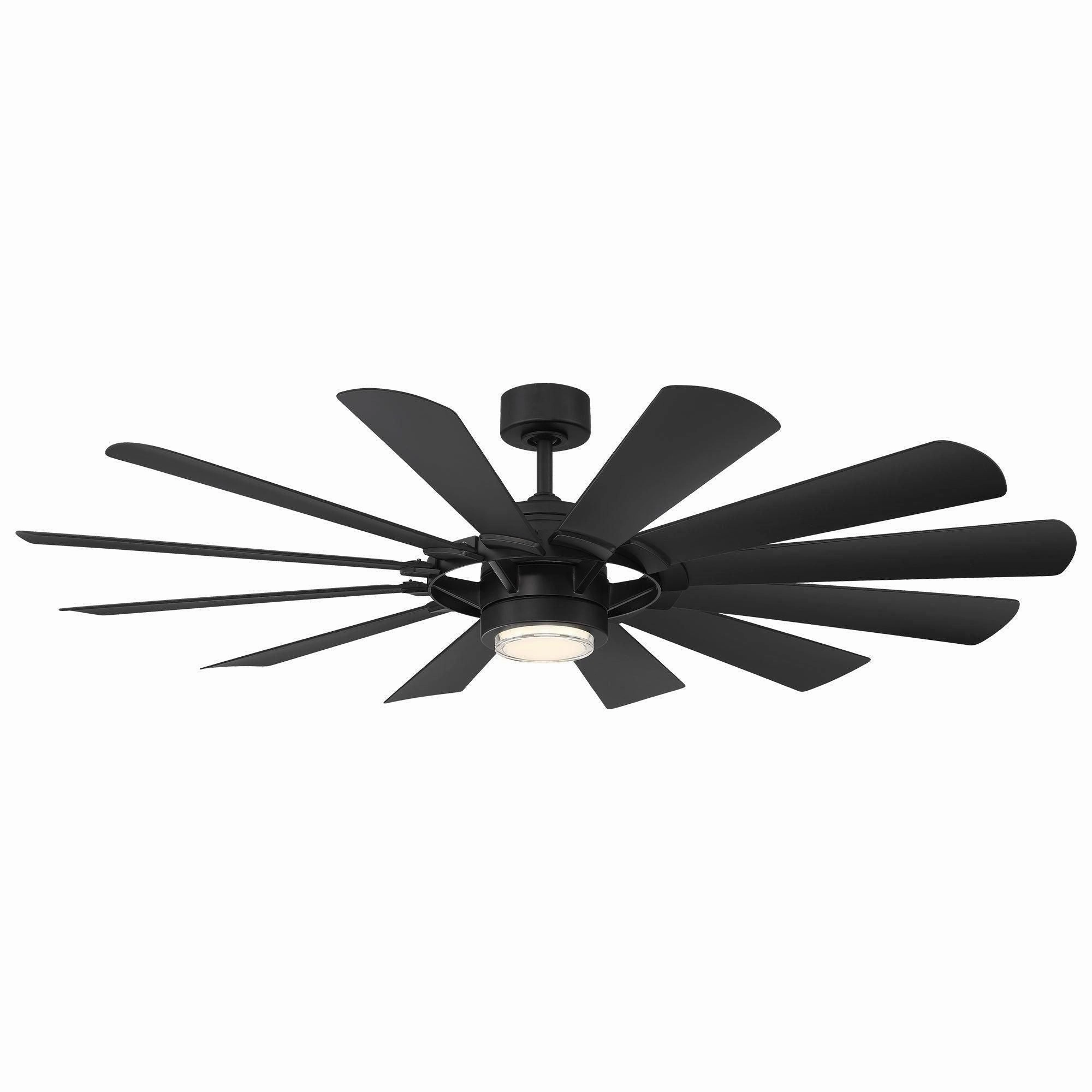 Wyndmill Indoor/Outdoor 12-Blade 65" Smart Ceiling Fan with LED Light Kit and Remote Control