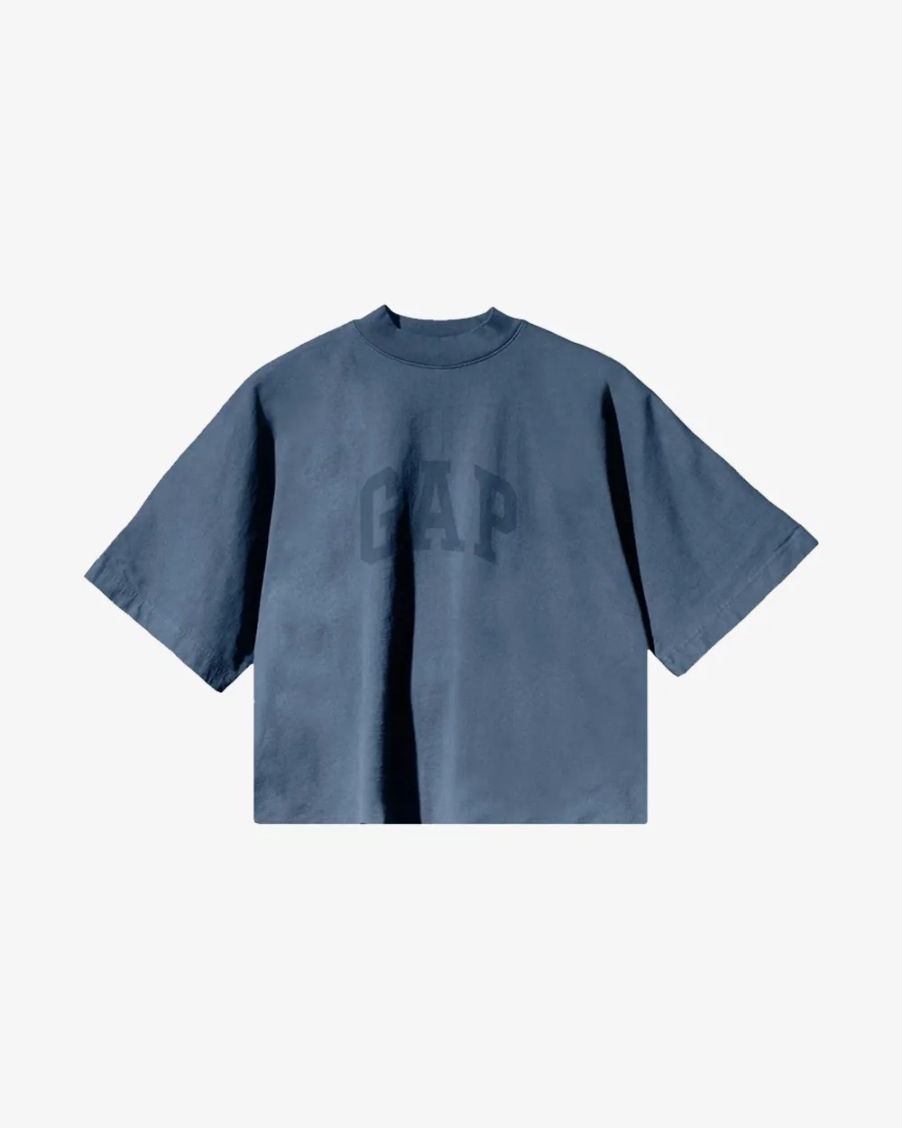 YEEZY GAP ENGINEERED BY BALENCIAGA DOVE 3/4 SLEEVE DARK BLUE NO SEAM TEE