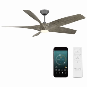 Zephyr Indoor/Outdoor 5-Blade 62" LED Smart Ceiling Fan smart ceiling fans with voice control