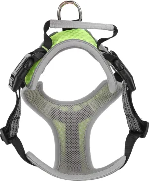 ZJchao Dog Harness, Reflective Pet Walking Harness Breathable Soft Pet Dog Vest with Handle Leash Puppy Service Vest for Small to Large Walking Running (XL) Waist-mounted portable fan for outdoor use