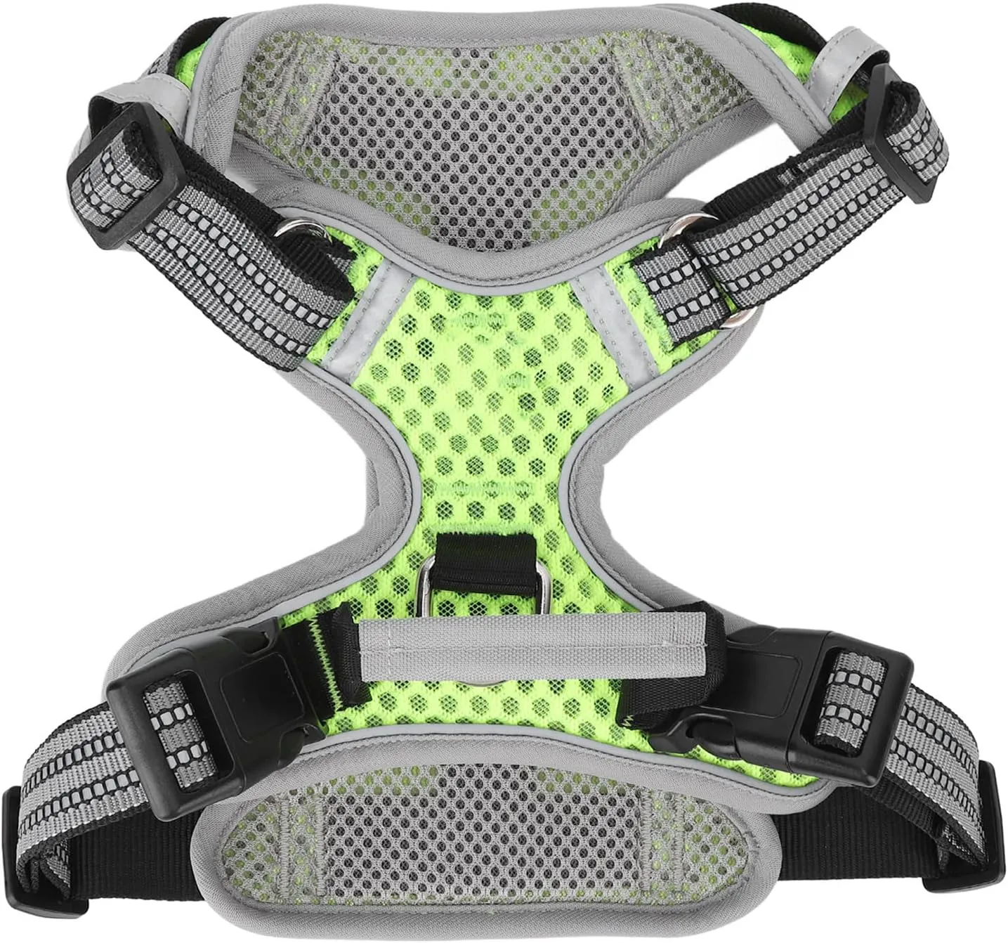 ZJchao Dog Harness, Reflective Pet Walking Harness Breathable Soft Pet Dog Vest with Handle Leash Puppy Service Vest for Small to Large Walking Running (XL)